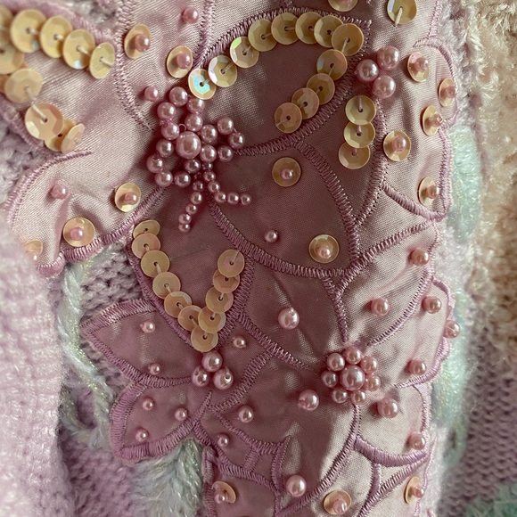 Vintage Jaclyn Smith Pastel Textured Sweater - Picture 7 of 8